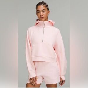 Lululemon strawberry milkshake Scuba half-zip size xs/s